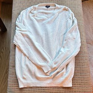 J. Crew Men's Soft Gray Crewneck Sweater